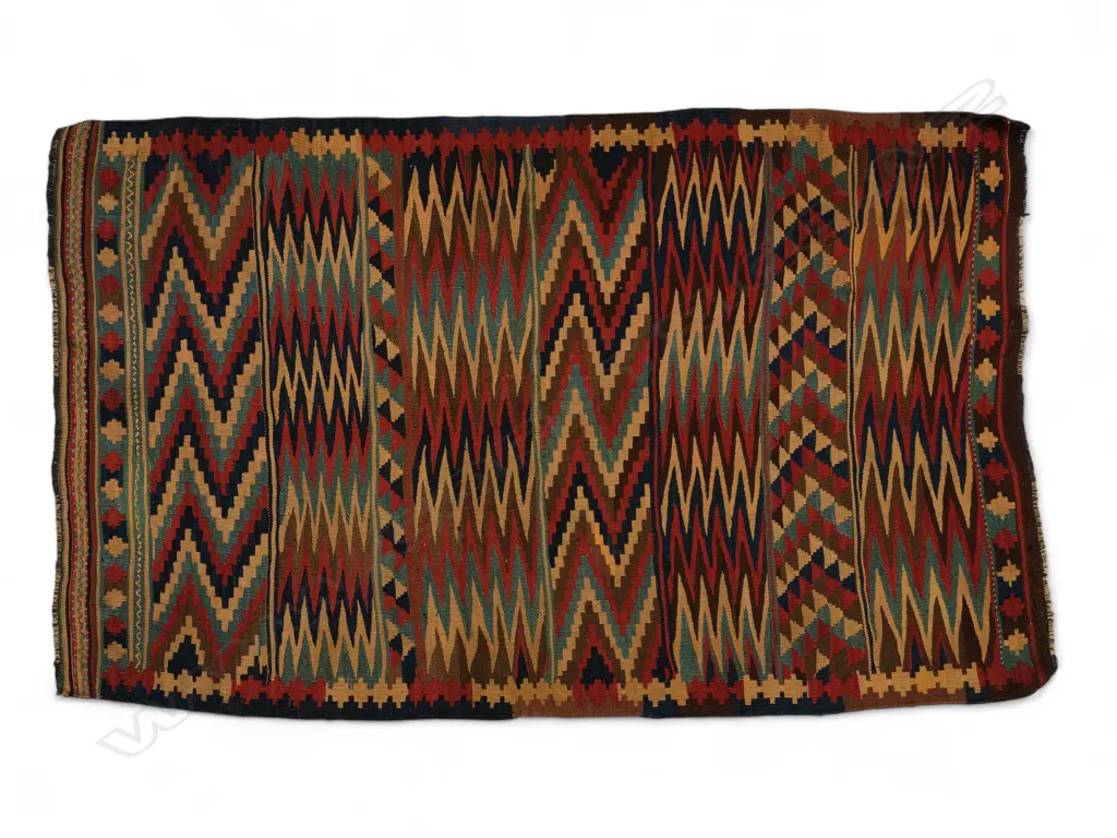 Caucasian Kurdish/Anatolia wool flat-weave rug, Image 1++